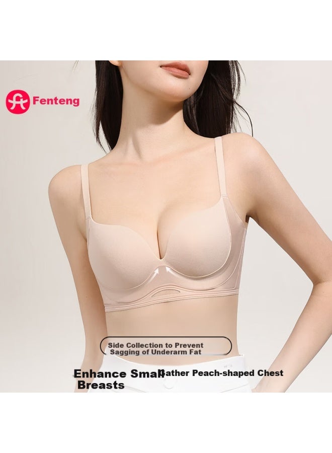 Fenton Fenteng Women's One-piece Push-up Comfortable Seamless Wire-free Bra With Anti-sagging And Side-breast Support - Image 3