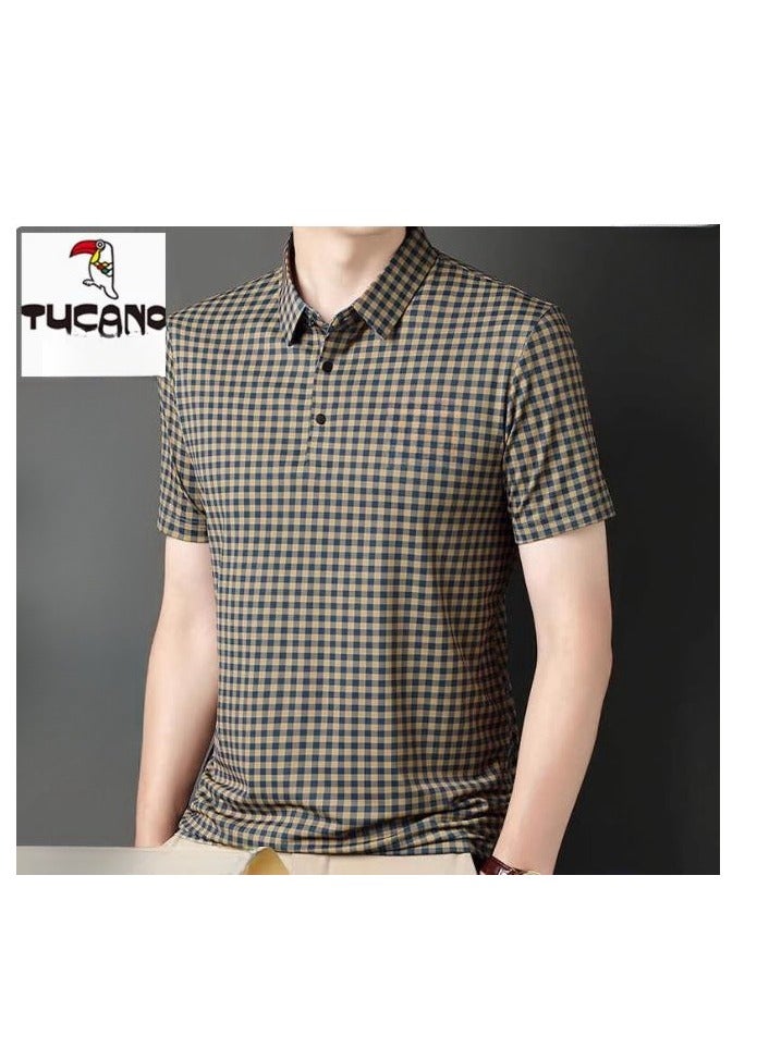 Tucano Men's Ice Silk Short Sleeved T-Shirt POLO Shirt  - Image 1