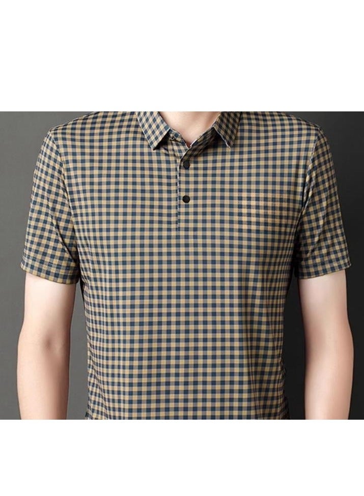 Tucano Men's Ice Silk Short Sleeved T-Shirt POLO Shirt  - Image 5