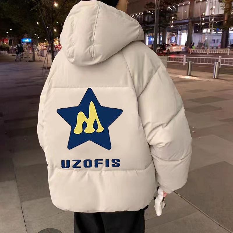 Thickened Winter New Style Cotton-Padded Coat For Couple Men And Women Cotton-Padded Coat Coat Fashionable Korean Style Loose Bread Suit Hooded Student - Image 1