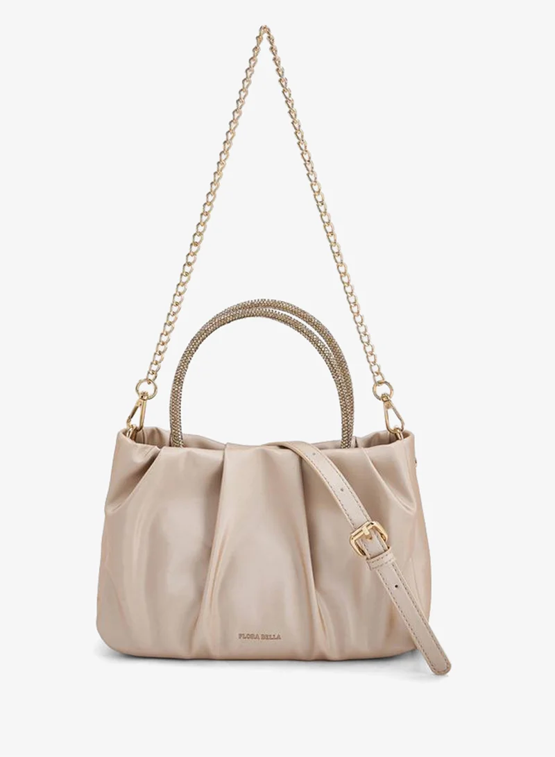 FLORA BELLA DIAMANTE  HANDLE BAG WITH DETACHABLE SHOULDER CHAIN STRAP Ramadan Collection