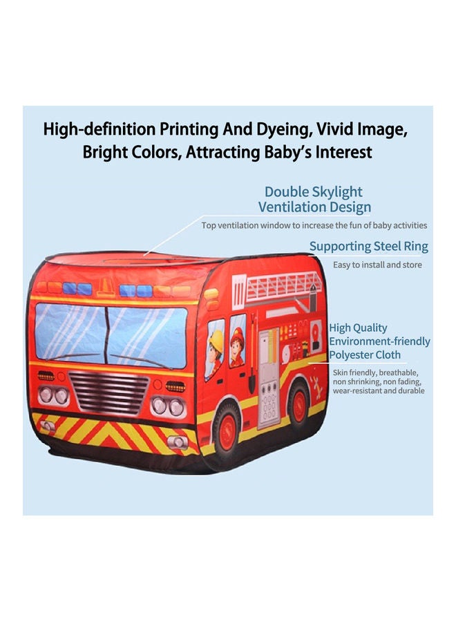 Kidle Children's Fire Truck Play Tent 110x70x70cm - Image 2
