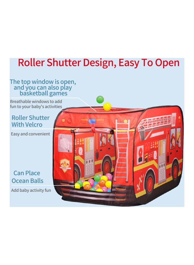 Kidle Children's Fire Truck Play Tent 110x70x70cm - Image 3