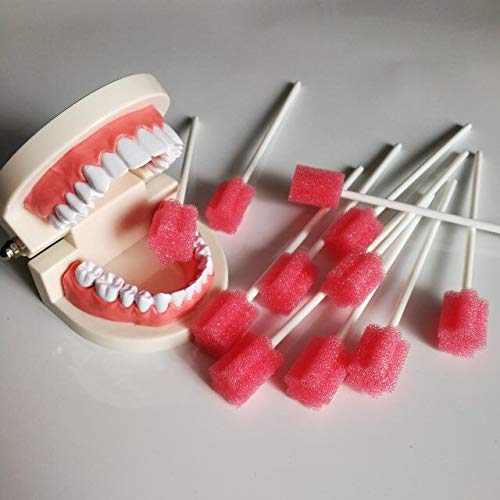 MUNKCARE Oral Swabs Flavored Lemon- Elderly Tooth Cleaning Sponges 150 Counts - Image 5