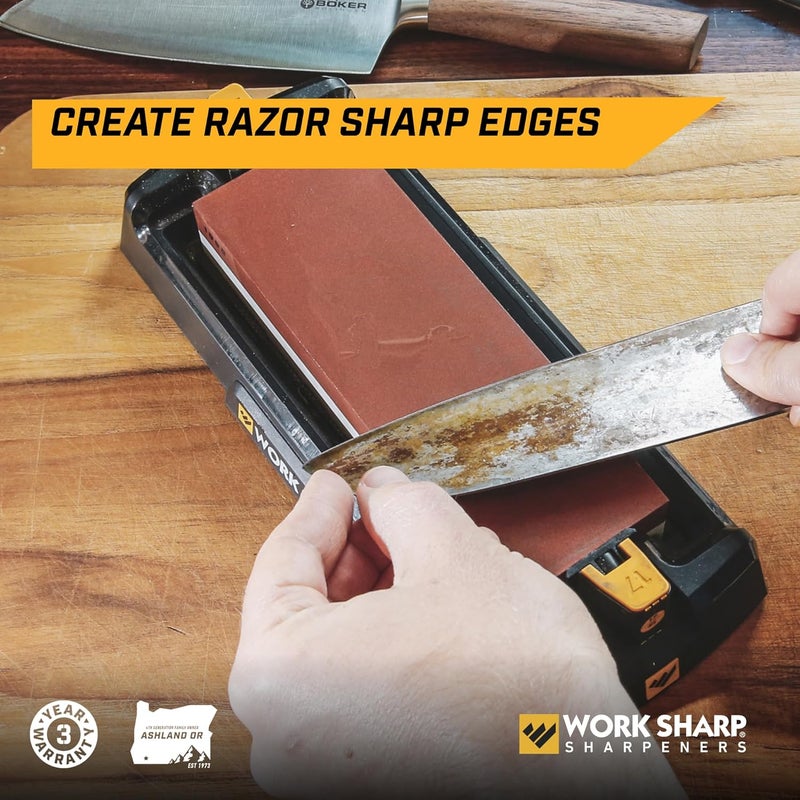 Work Sharp Benchtop Whetstone Knife Sharpener - For Knives & Edged Tools - Kitchen, Pocket, & Fillet - Image 5
