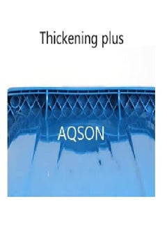 AQSON سلة المهملات ذات العجلات، سلة المهملات البلاستيكية، المنتجات التجارية، سلة المهملات القابلة للطي، شديدة التحمل، للاستخدام السكني، المطبخ، الهواء الطلق، الفناء، التخييم، أزرق، 120 لتر/31.7 جالون  - Image 3