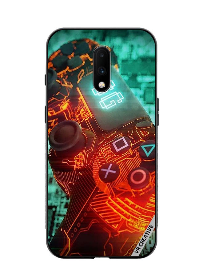 VR CREATIVE - Protective Case Cover For OnePlus 7 Ps4 Controller Design Multicolour - Image 1