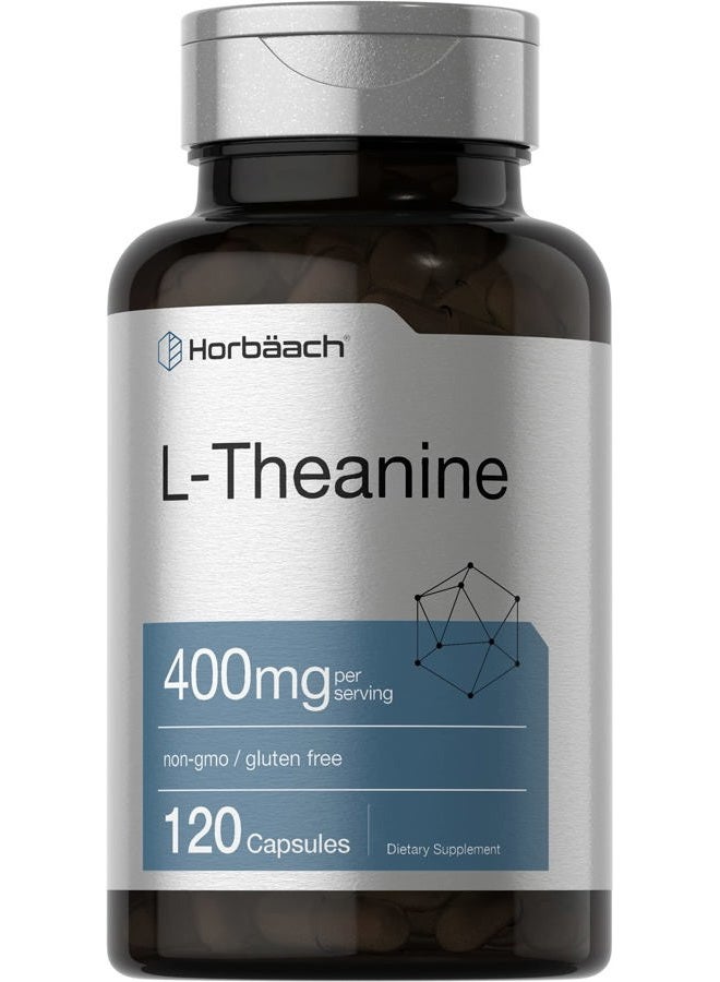 Horbaach Capsules L Theanine 400Mg Gluten Free Bottle N - Image 1