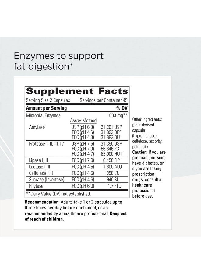 Integrative Therapeutics Similase Lipo - Supports Fat Digestion* - Gut Support Supplement with Digestive Enzymes - Includes Similase, Protease & Amylase - Vegan - 90 Capsules - Image 2