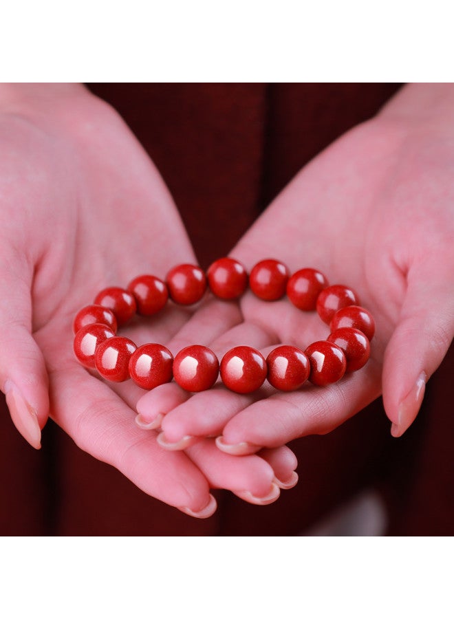 Goddess Renewal】purple Cinnabar Bracelet, Unisex Cinnabar Original Stone Beaded Bracelet - Image 5