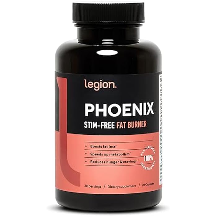 Legion Phoenix Thermogenic Fat Burners & Weight Loss Pills - 30 Serv, 90 Capsules - Image 1