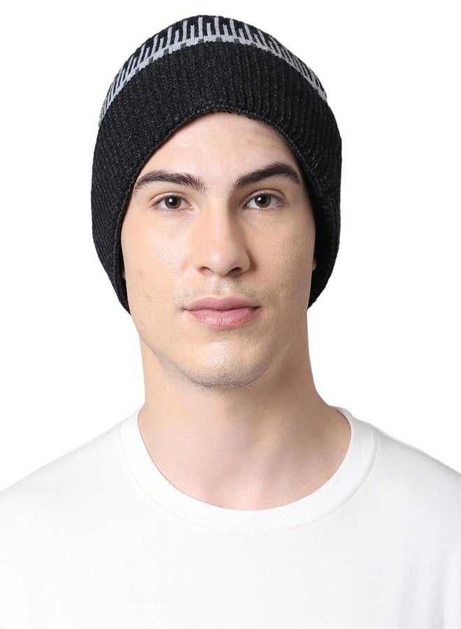 ELLIS Winter Beanie, Unisex Classic Solid Acrylic Hat, Regular Fit, Elastic Closure (in, Alpha, Free Size, Standard, Grey) - Image 2
