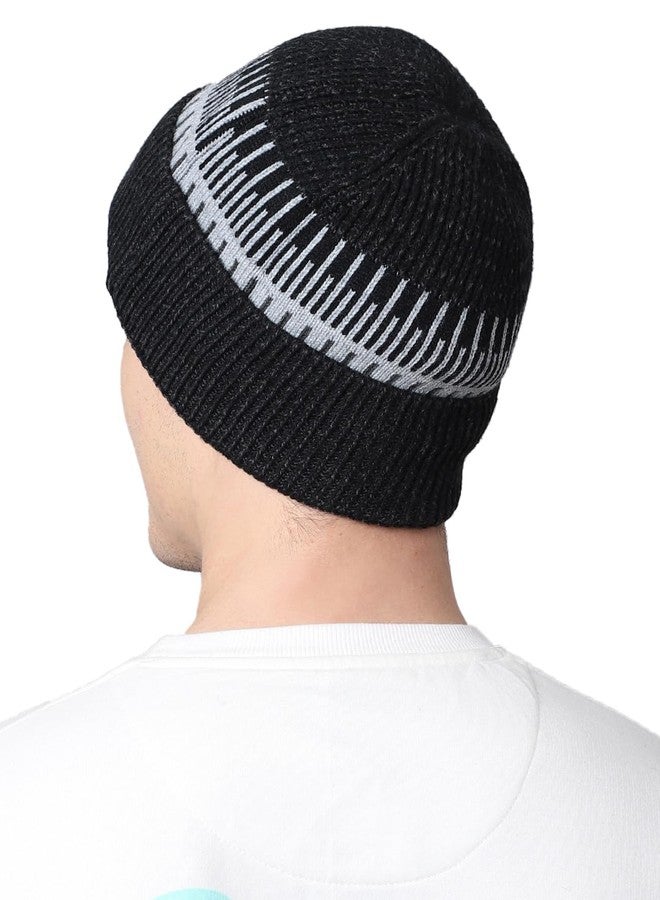 ELLIS Winter Beanie, Unisex Classic Solid Acrylic Hat, Regular Fit, Elastic Closure (in, Alpha, Free Size, Standard, Grey) - Image 3