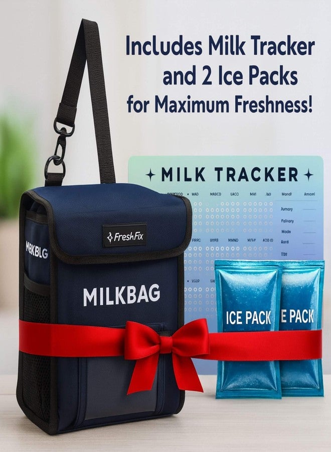 Freshfix Milk Bag for Door Hanging - Insulated and Waterproof Storage for 4-5 L Home,Main Door Holder for Milk Packets, Bottles, Outdoor Gate Delivery, News Paper & Notes with Free Ice Packet - Image 2
