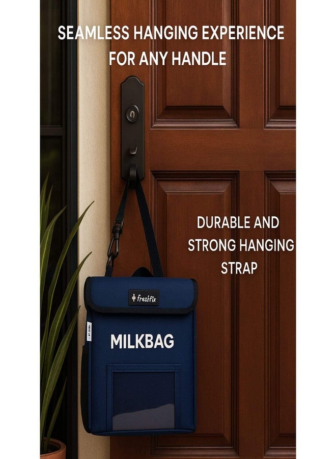 Freshfix Milk Bag for Door Hanging - Insulated and Waterproof Storage for 4-5 L Home,Main Door Holder for Milk Packets, Bottles, Outdoor Gate Delivery, News Paper & Notes with Free Ice Packet - Image 3