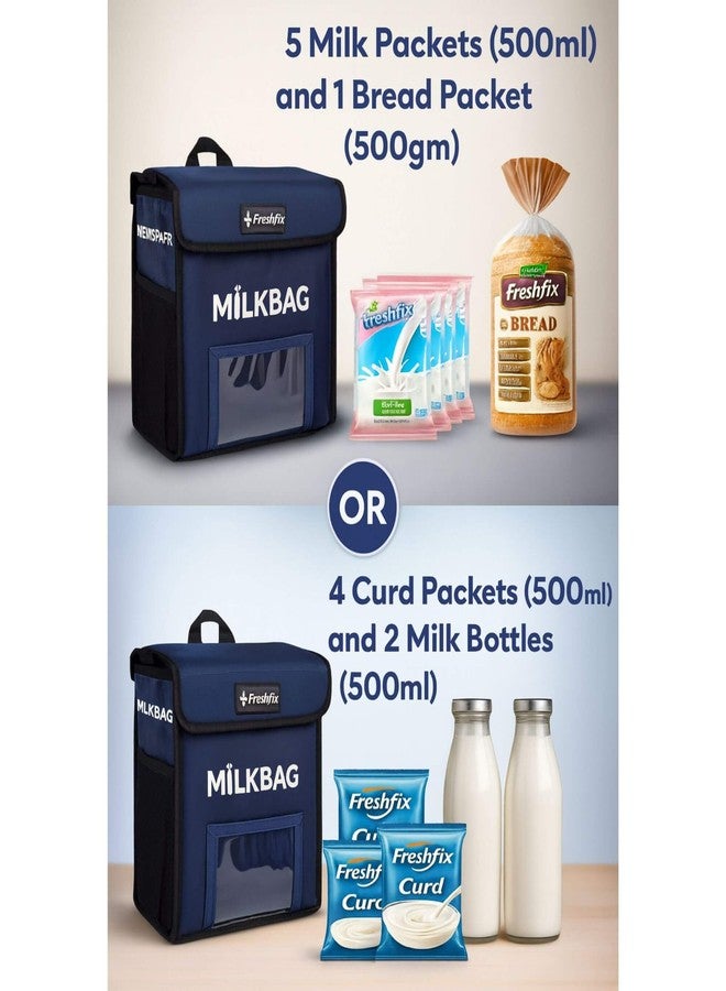 Freshfix Milk Bag for Door Hanging - Insulated and Waterproof Storage for 4-5 L Home,Main Door Holder for Milk Packets, Bottles, Outdoor Gate Delivery, News Paper & Notes with Free Ice Packet - Image 4
