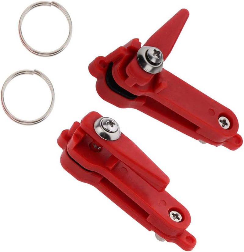 Uncedaran Heavy Tension Planer Board Trolling Fishing Release Clip Lock Line Quick Release Clips with O-Rings - 2pcs - Image 1