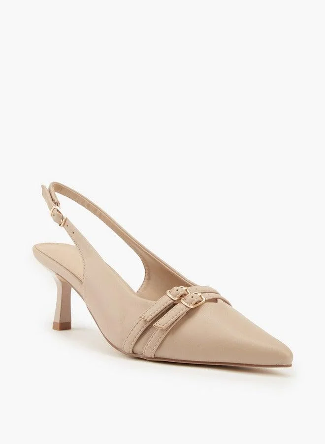 فلورا بيلا من شو إكسبرس حذاء بكعب عريض مزين بإبزيم