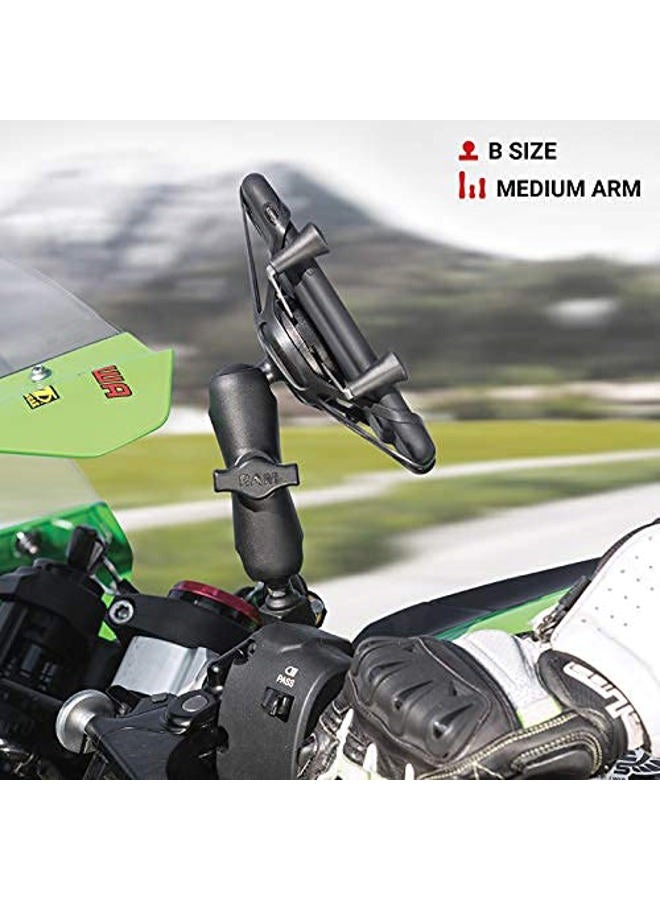 RAM Mounts حامل الهاتف RAP-HOL-UN7B-201U X-Grip مع ذراع مزدوجة من الكومبوزيت (متوسط) متوافق مع مكونات كرة RAM بحجم 1" - Image 5