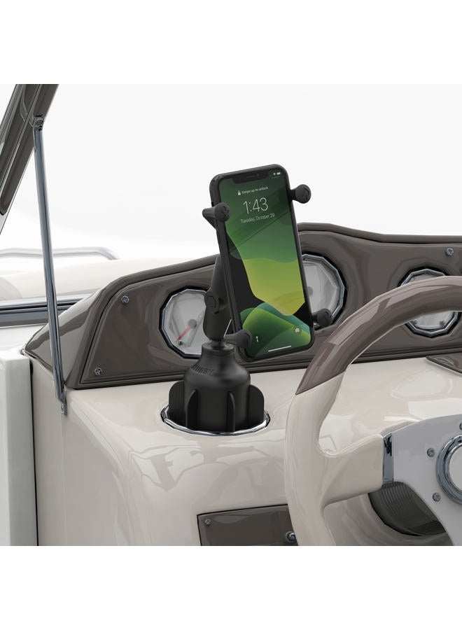 RAM Mounts حامل الهاتف RAP-HOL-UN7B-201U X-Grip مع ذراع مزدوجة من الكومبوزيت (متوسط) متوافق مع مكونات كرة RAM بحجم 1" - Image 3