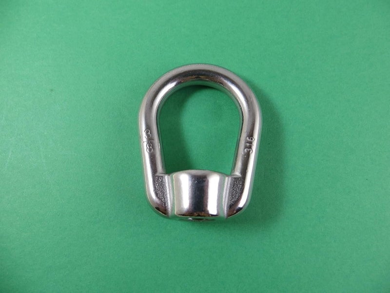 US Stainless Stainless Steel 316 Type 804 US Shape Lifting Eye Nut 3/8" UNC Pitch of 16 Marine Grade - Image 2