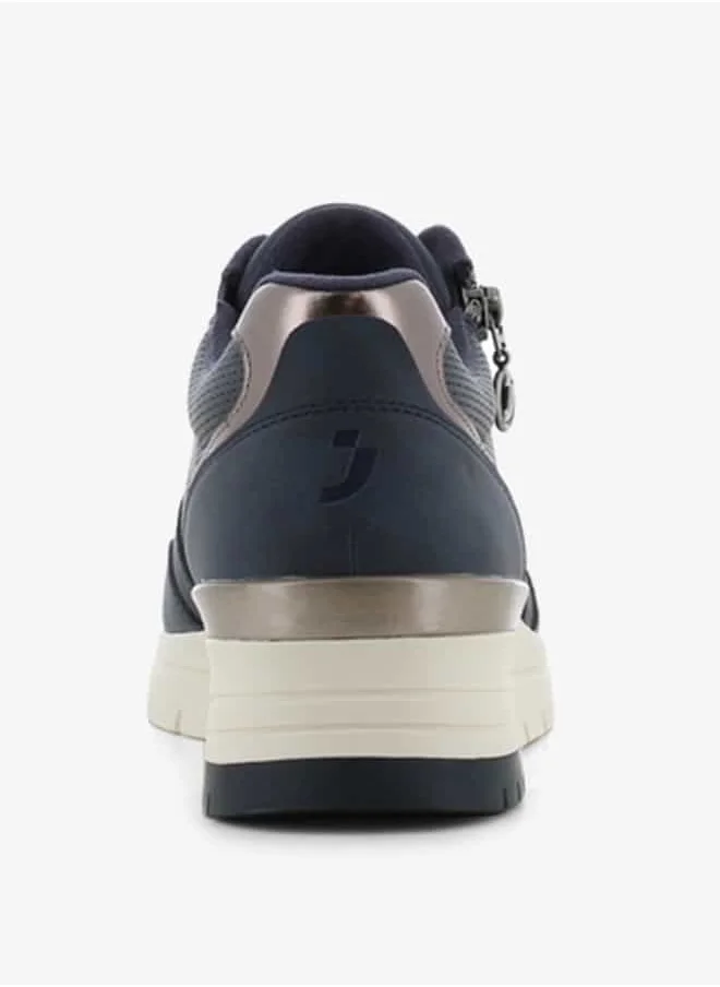 SJ Women's Panelled Shoes with Lace-Up Closure