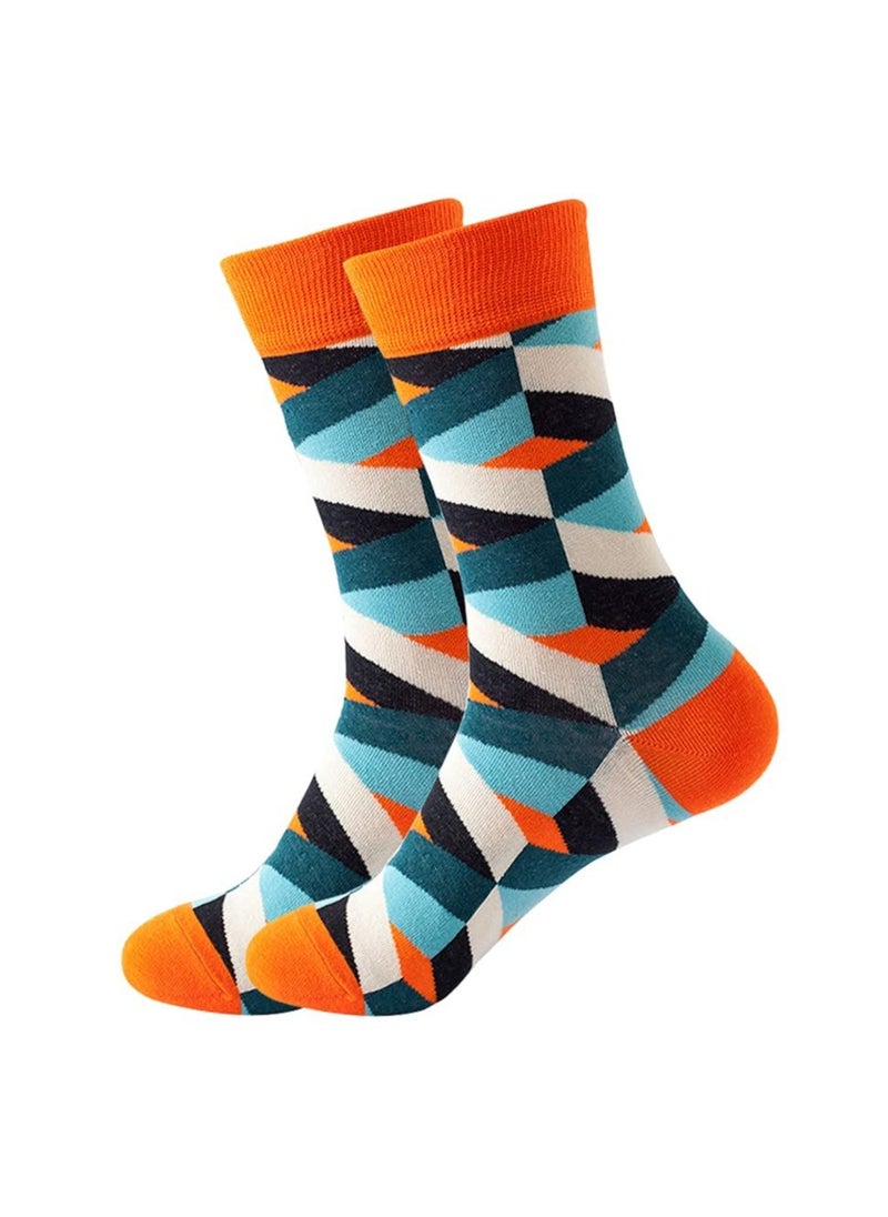 SYOSI - Men's Colorful Dress Socks Novelty Funny Fancy Funky Patterned Crew Sock Casual Crazy for Men - Image 1