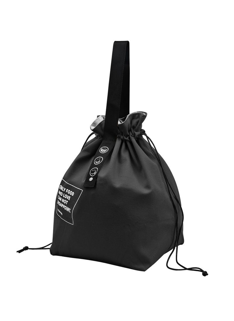 Generic 9L Lunch Bag Adults, 20 x 15 x 30cm Small Lunch Tote Bag, Soft Drawstring Bag for Men, Women, Work, School, Picnics  - Image 1