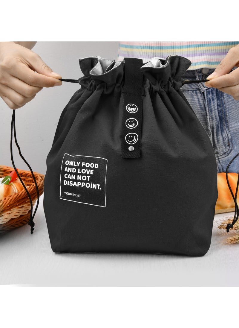 Generic 9L Lunch Bag Adults, 20 x 15 x 30cm Small Lunch Tote Bag, Soft Drawstring Bag for Men, Women, Work, School, Picnics  - Image 3