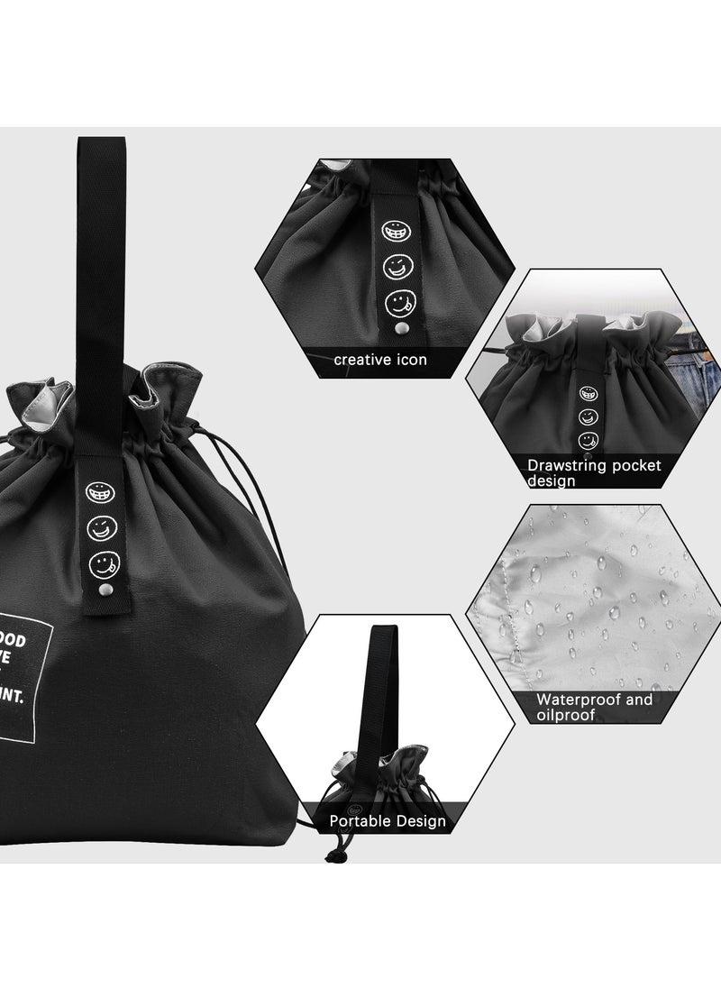 Generic 9L Lunch Bag Adults, 20 x 15 x 30cm Small Lunch Tote Bag, Soft Drawstring Bag for Men, Women, Work, School, Picnics  - Image 4