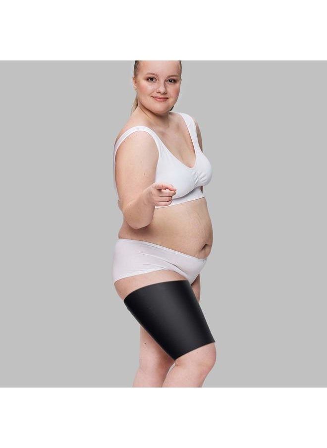 Geyoga 2 Pairs Thigh Wraps for Plus Size Women, Thigh Calf Compression Sleeve Upper Slimming Thigh Wraps for Flabby Thigh  - Image 5