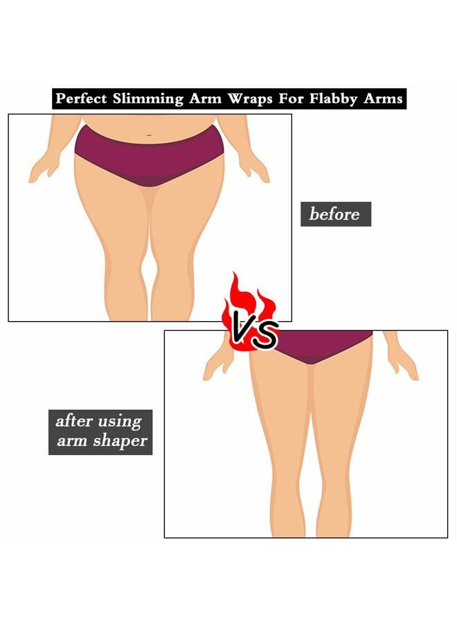 Geyoga 2 Pairs Thigh Wraps for Plus Size Women, Thigh Calf Compression Sleeve Upper Slimming Thigh Wraps for Flabby Thigh  - Image 3
