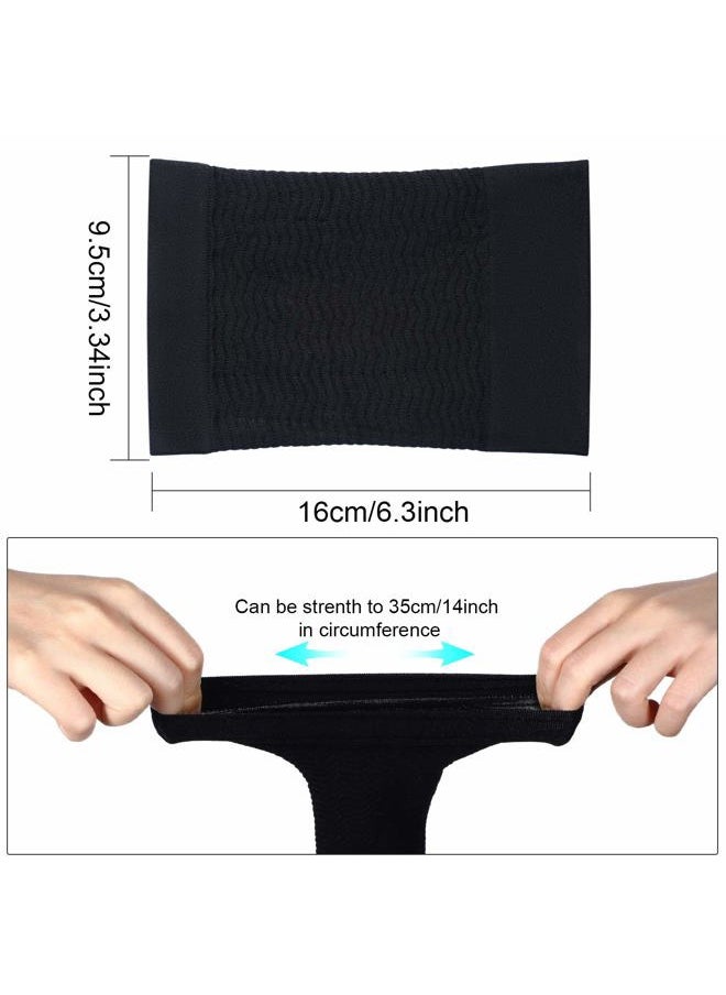 Geyoga 2 Pairs Thigh Wraps for Plus Size Women, Thigh Calf Compression Sleeve Upper Slimming Thigh Wraps for Flabby Thigh  - Image 2