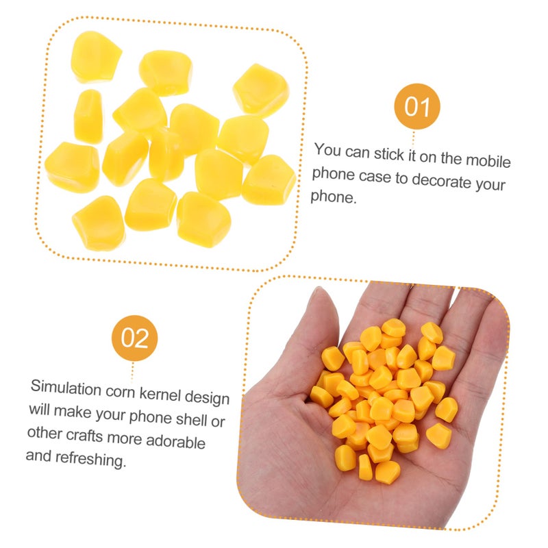 Simulation Corn Charm For DIY Phone Case Lightweight Micro Landscape Ornament 1 Piece - Image 5