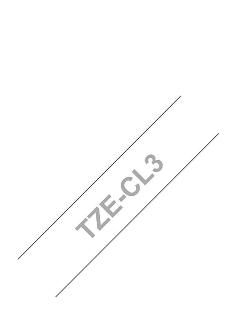 Brother Tze-CL3 Cleaning Tape Cassette, Black on White, 12 mm (W), 100 x Uses, Brother Genuine Supplies - Image 2