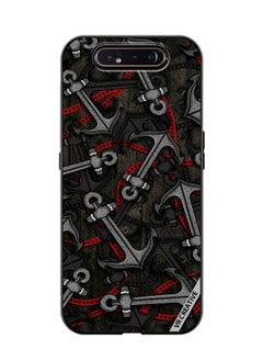 Protective Case Cover For Samsung Galaxy A80 Anchor Leggings Design Multicolour