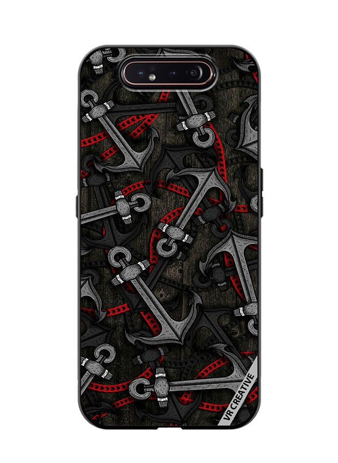 VR CREATIVE - Protective Case Cover For Samsung Galaxy A80 Anchor Leggings Design Multicolour - Image 1