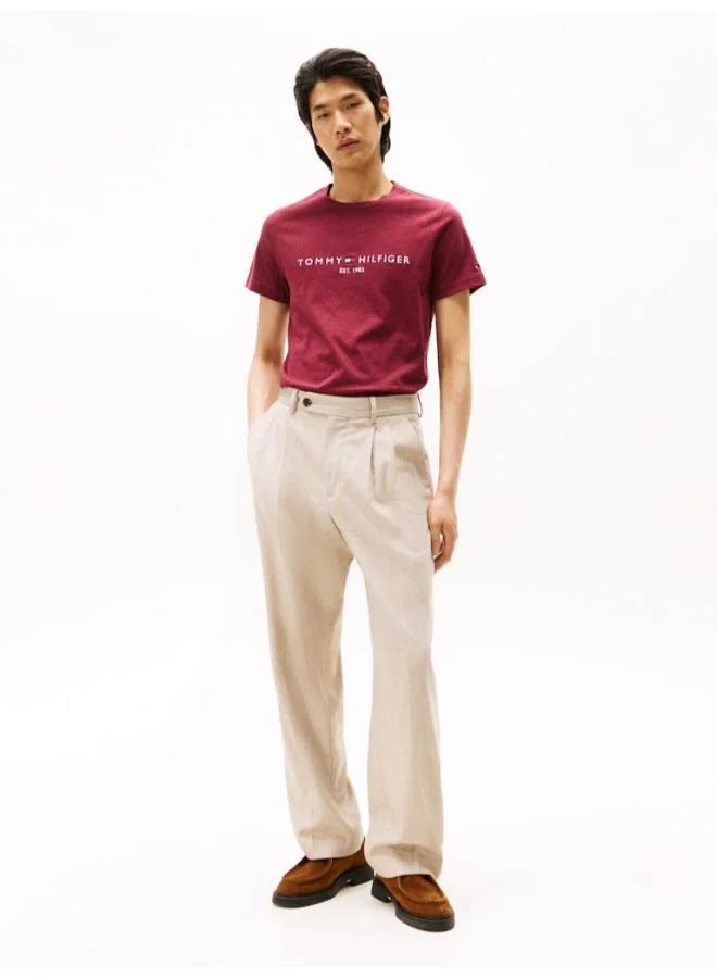 TOMMY HILFIGER Logo Slim Jersey T-Shirt