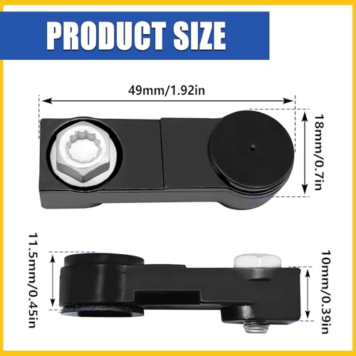 SYudwen 09G321397A Automatic Transmission Shift Cable Connector Base Adapter Compatible with Octavia S3 A3 TTS TT Toledo Altea Leon Golf Polo Classic Passat Jetta Gearbox Shift Cable Adapter - Image 3