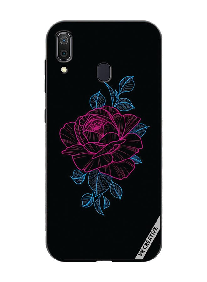 VR CREATIVE Protective Case Cover For Samsung Galaxy A30 Rose Design Multicolour - Image 1