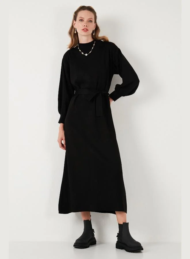 ليلا Lela Modest Relaxed Fit Crew Neck Knit Dress Women's Dress 4616198