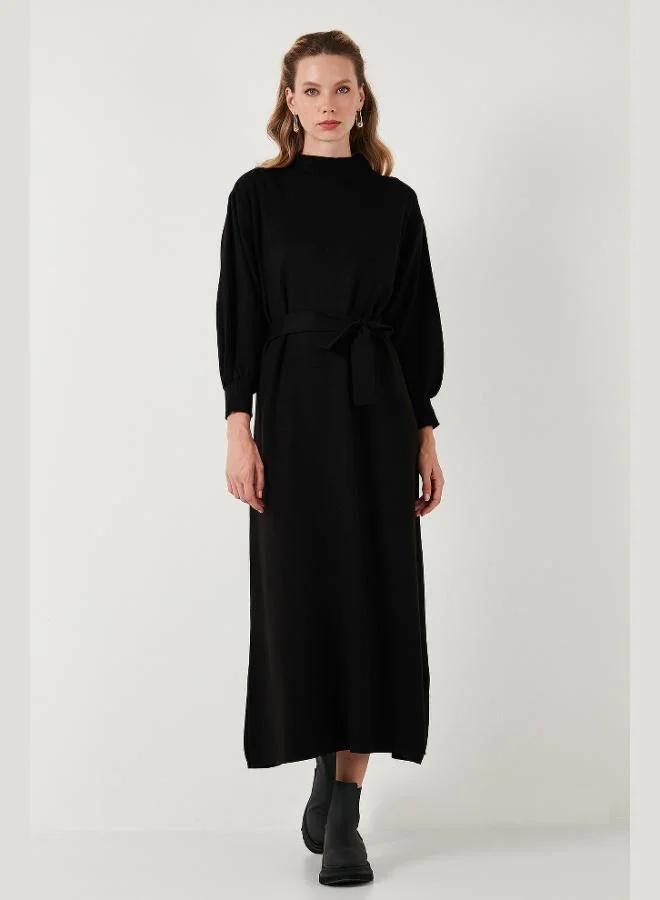 ليلا Lela Modest Relaxed Fit Crew Neck Knit Dress Women's Dress 4616198