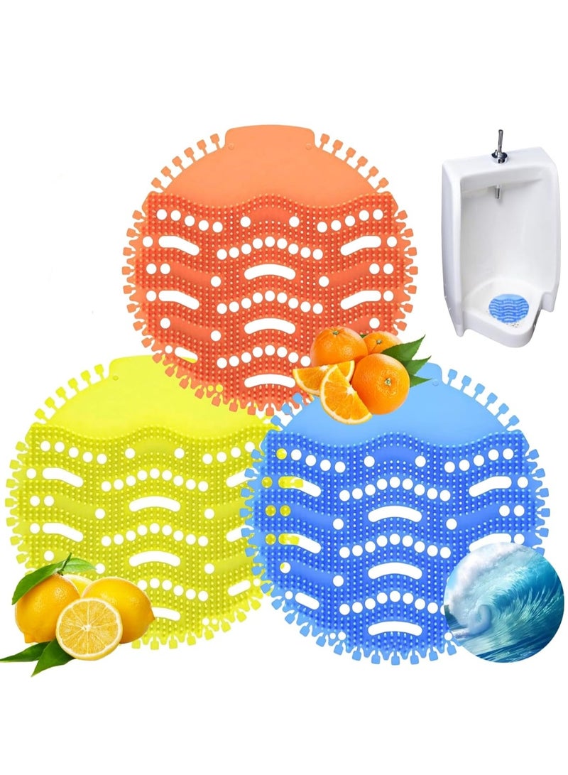 12 Pack Urinal Screen Deodorizer, Long-Lasting Fragrance Urinal Cakes with Anti-Splash Design and Free Gloves, for Men's Bathroom, Offices, Schools, and Hotels - Image 1