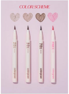 COLORGRAM Shade Re-Forming Brush Liner 04 Pink | Silky-Smooth Soft Long-Lasting Eyeliner, Point Eye Makeup, Smudgeproof, All Day Wear Party Makeup  - Image 3