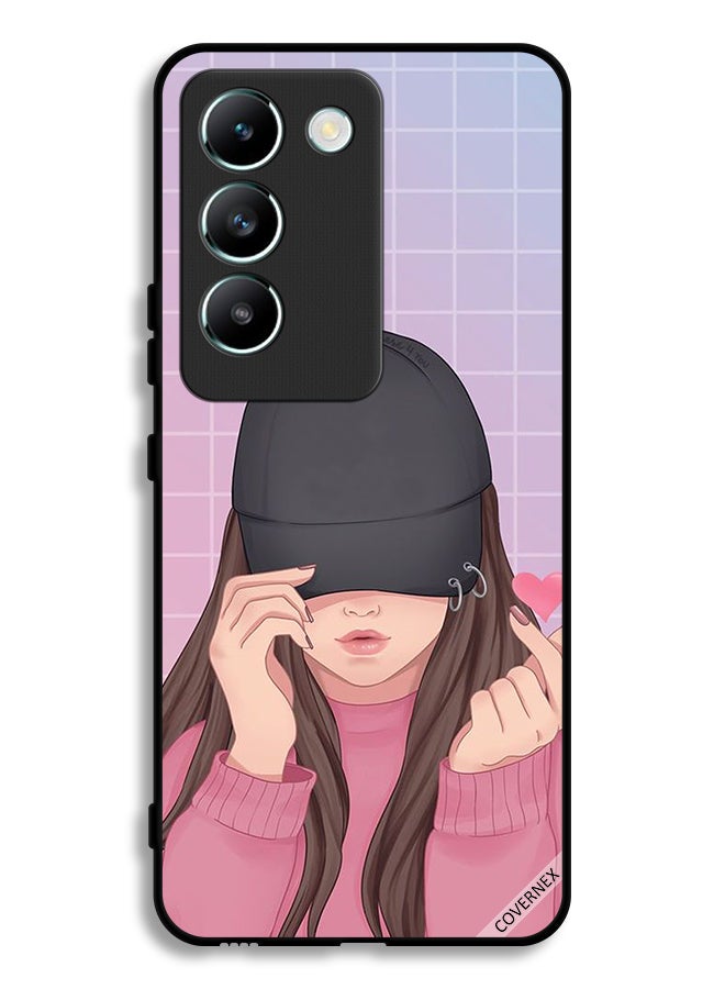 Covernex Vivo Y100 4G Protective Case Cover Snap Love Cap Girl - Image 1