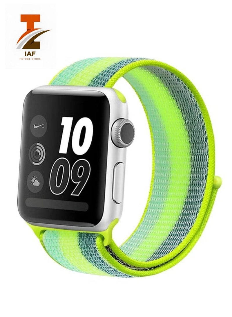 إيف سوار رياضي من النايلون لساعة أبل 41 مم 40 مم 38 مم شريط بديل ناعم لساعة السلسلة 7/6 / SE / 5/4/3/2/1 - Image 1