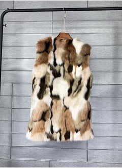 Loquat Women's Medium Long Imitation Fur Vest  - Image 2