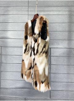 Loquat Women's Medium Long Imitation Fur Vest  - Image 1