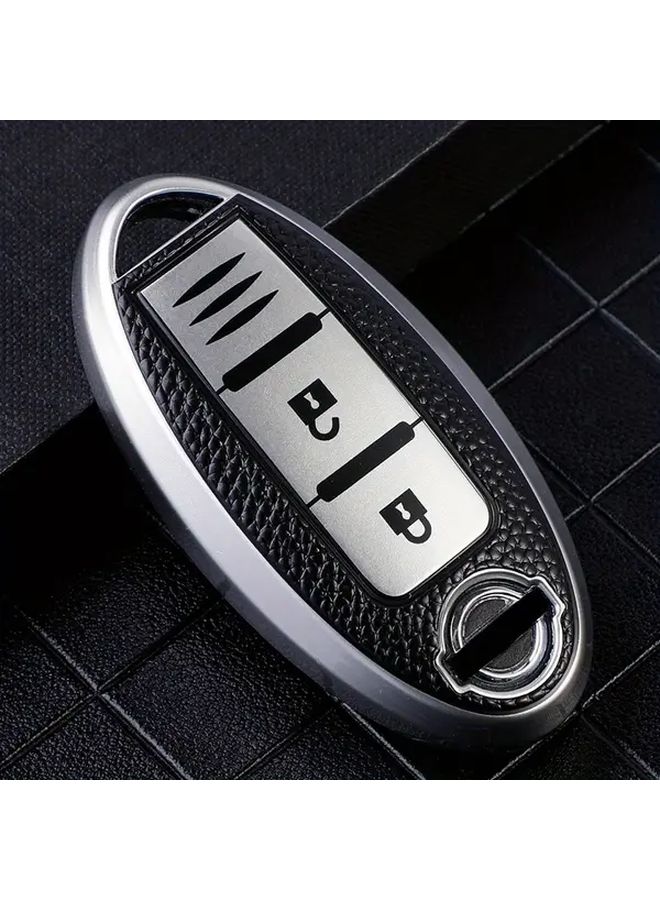 Blue TPU Key Case for Nissan Leaf Micra Qashqai X-Trail Versa Note - Image 4