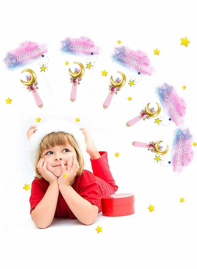 GROIC Boxed Princess Dress Up Accessories, Pretend Play Props, Music Magic Wand Princess Handbag Earring Toys, Educational Toys For Children  - Image 3